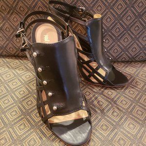 NEW L.A.M.B. Raja Black Strappy Sandals Size 7.5